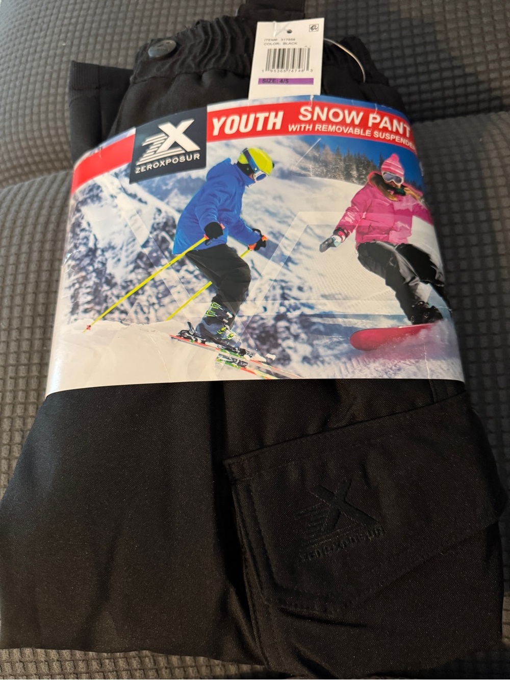 Youth Snow Pant with Removeable Suspenders